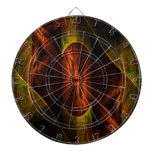 Mystique Jungle Abstract Art Dartboard