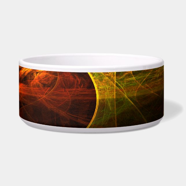 Mystique Jungle Abstract Art Dog Bowl (Right)