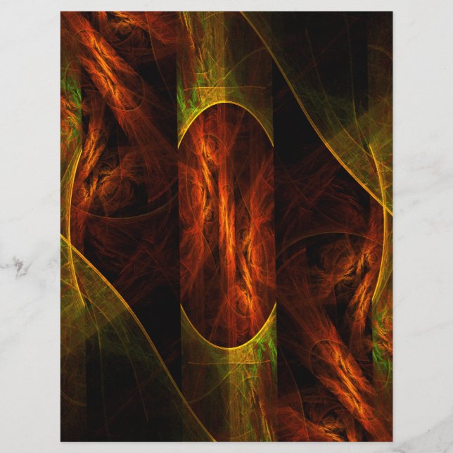 Mystique Jungle Abstract Art Flyer (Front)