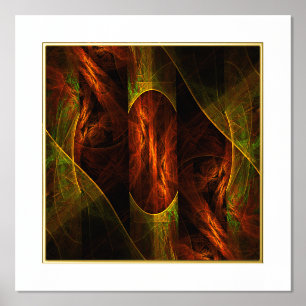 Mystique Jungle Abstract Art Foil Prints