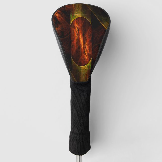 Mystique Jungle Abstract Art Golf Head Cover (Front)