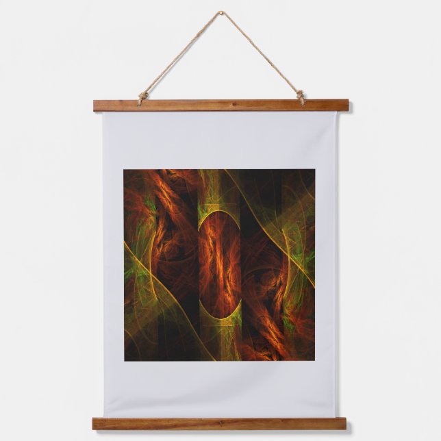 Mystique Jungle Abstract Art Hanging Tapestry (Front)