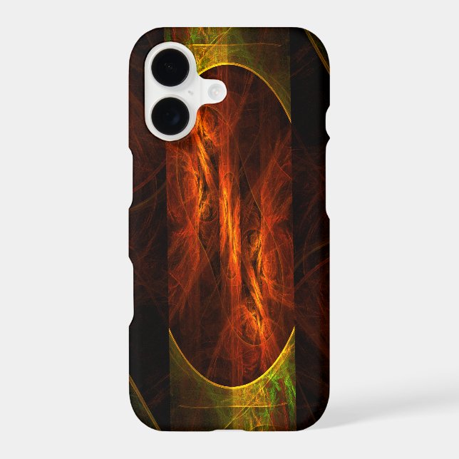 Mystique Jungle Abstract Art iPhone Case (Back)