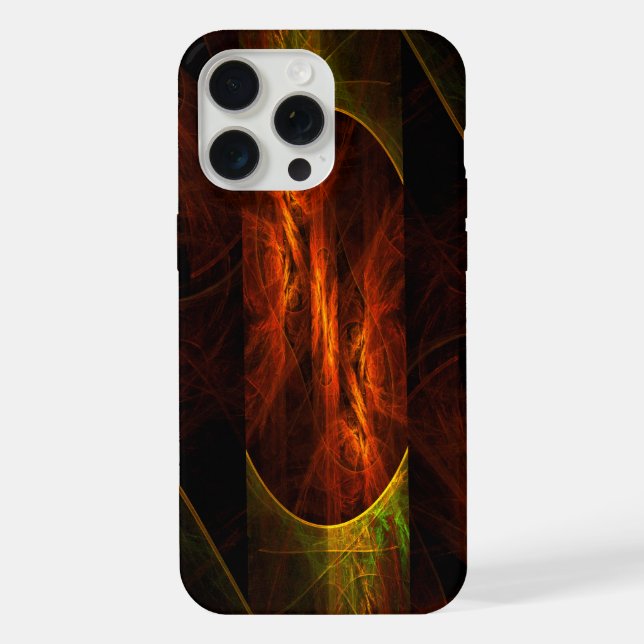 Mystique Jungle Abstract Art iPhone Case (Back)