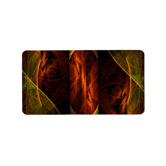 Mystique Jungle Abstract Art Label (Front)