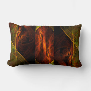 Mystique Jungle Abstract Art Lumbar Pillow