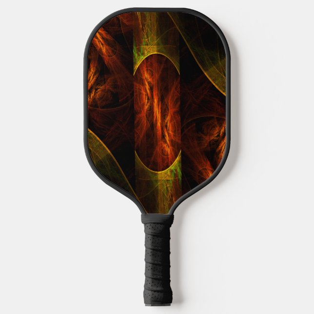 Mystique Jungle Abstract Art Pickleball Paddle (Front)