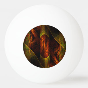 Mystique Jungle Abstract Art Ping Pong Ball