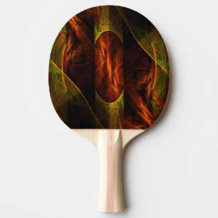 Mystique Jungle Abstract Art Ping Pong Paddle