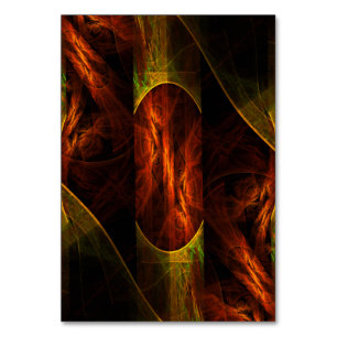 Mystique Jungle Abstract Art Table Card