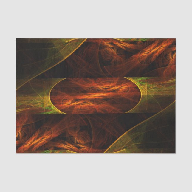 Mystique Jungle Abstract Art Tissue Paper (Front)