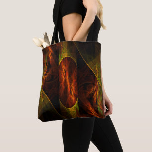 Mystique Jungle Abstract Art Tote Bag