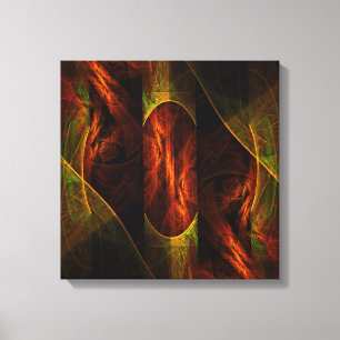 Mystique Jungle Modern Abstract Fractal Art Canvas Print