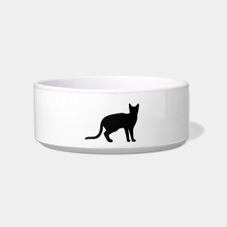Mystique of the Feline: An Elegant Cat Silhouette Bowl