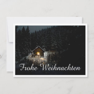 Mystische Hütte im tiefen Wald, Weihnachten