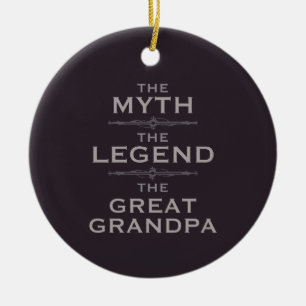 Myth Legend Great Grandpa Ceramic Tree Decoration