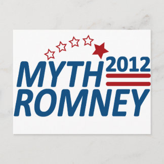 Myth Romney Anti Mitt 2012 Postcard