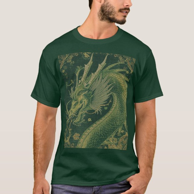 Mythic Dragon | Fantasy Dragon T-Shirt Design (Front)