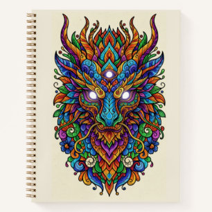 Mythic Prism Guardian Mask Zentangle Journal