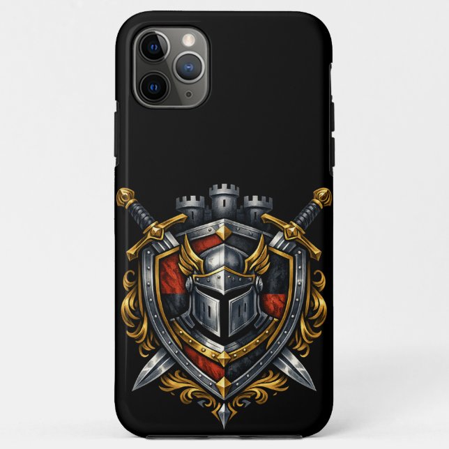 Mythic Realms Knightly Crest Case-Mate iPhone Case (Back)