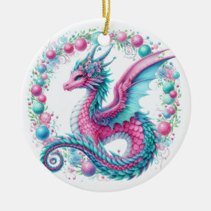 Mythic Wreathkeepers of Winter Ceramic Tree Decoration