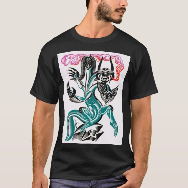 Mythical 3 headed dragon T-Shirt (Front)