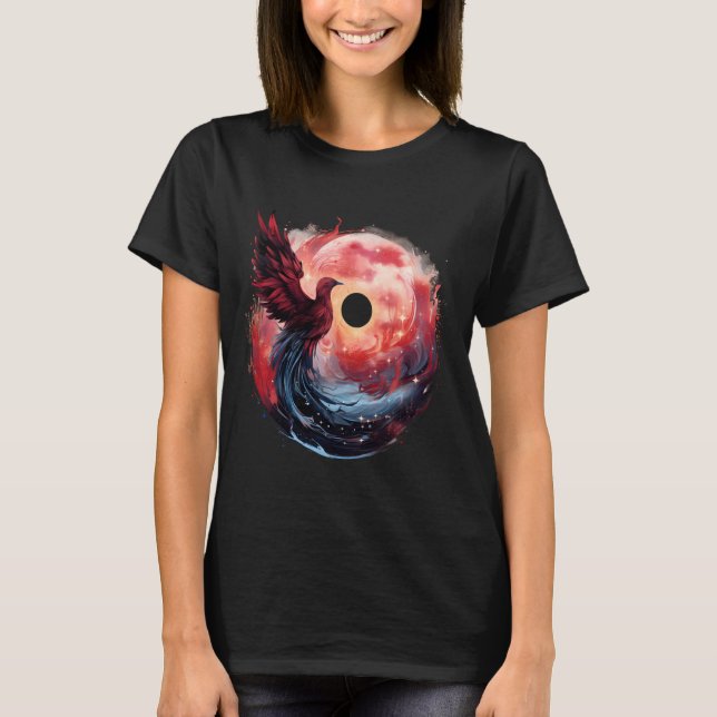 Mythical Bird Phoenix Fire Phoenix Bird Firebird R T-Shirt (Front)