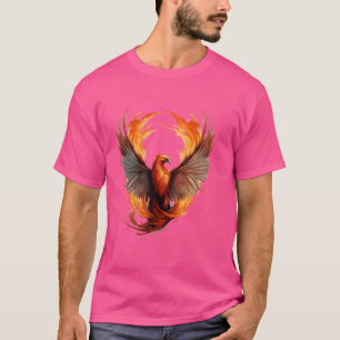 Mythical Bird Rejuvenation Artwork Phoenix Rising T-Shirt
