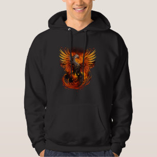 Mythical Bird Rejuvenation Phoenix Artwork Firebir Hoodie