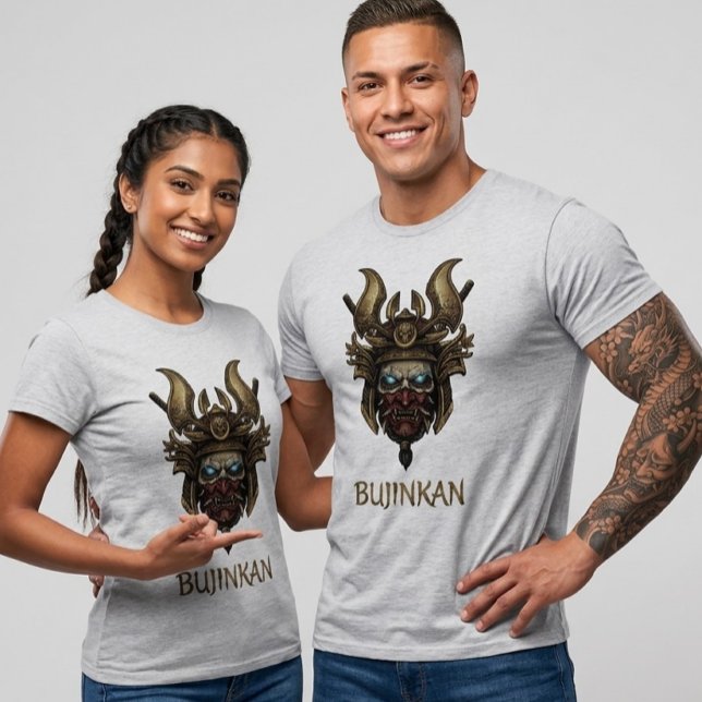 Mythical Bujinkan Samurai Mask Glowing Eyes Tee (Creator Uploaded)