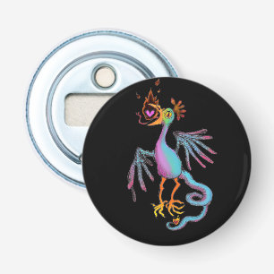 Mythical Cockatrice Bottle Opener Magnet