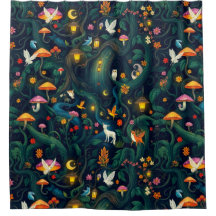 Mythical Creatures Shower Curtain
