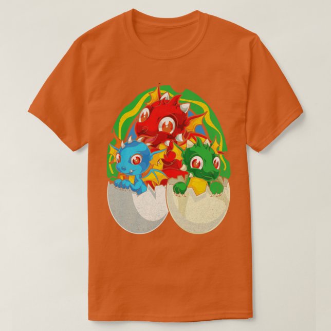 Mythical Dragon Lover Fantasy Creature Cute Dragon T-Shirt (Design Front)