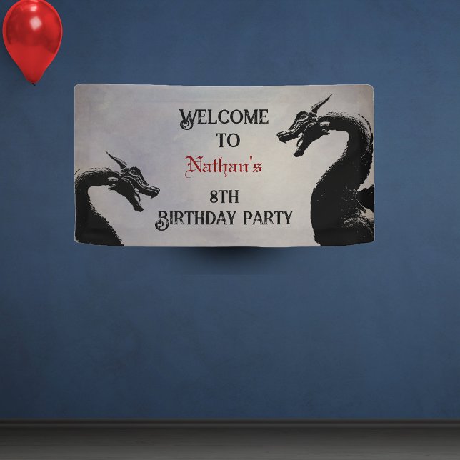 Mythical Dragon Personalised Banner (Creator Uploaded)