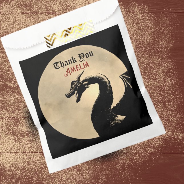 Mythical Dragon Personalised  Favour Bags (Creator Uploaded)