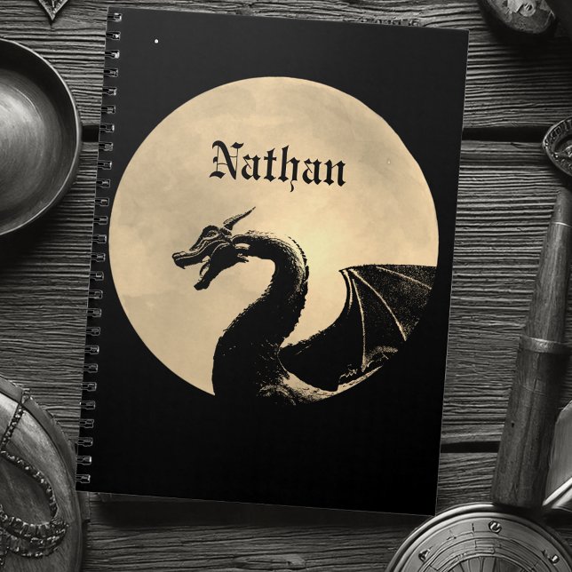 Mythical Dragon Personalised Notebook (Creator Uploaded)