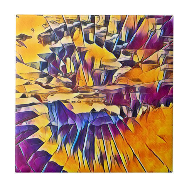 MYTHICAL FANTASY ABSTRACT   TILE (Front)