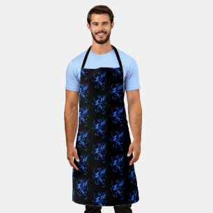 Mythical Fantasy Blue Griffin Apron