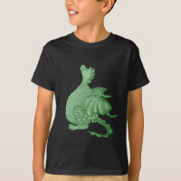 mythical fantasy creature cute green dragon