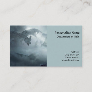 Mythical Fantasy Flying Dragon Business Card