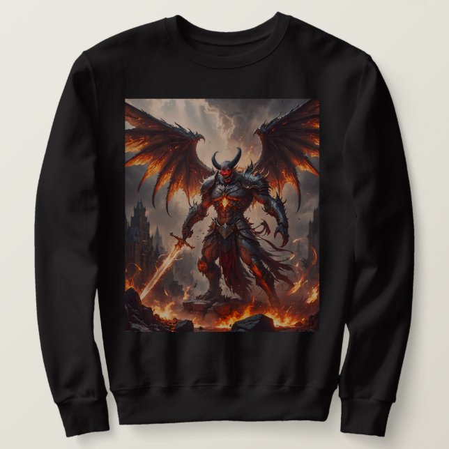 Mythical Fiery Demon Sweatshirt (Design Front)