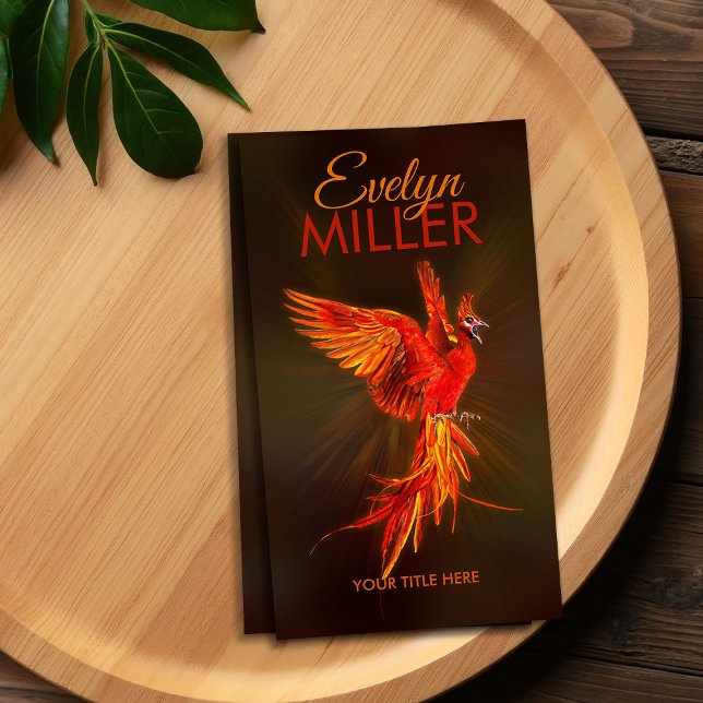 Mythical Fire Rising Phoenix Bird  Business Card (Creator Uploaded)