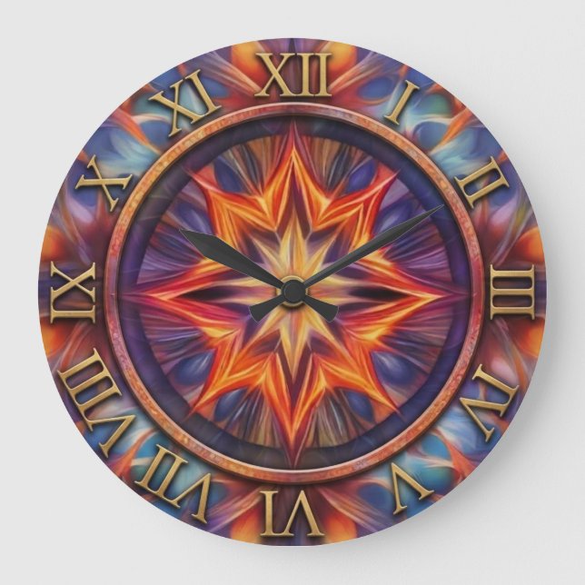 Mythical Fire Wall Clock (Front)