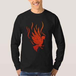 Mythical Firebird Phoenix Fire Flames Legend Bird T-Shirt