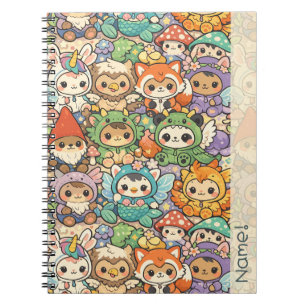 Mythical Friends Parade Cute Pastel Magic Custom Notebook