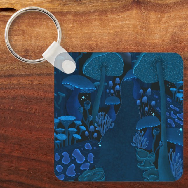Mythical Glowing Fungi Paradise Key Ring (Front)