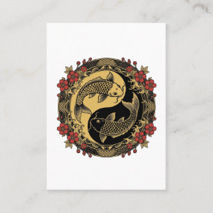 Mythical Imperial Chinese Dragon Relief Round Orna Business Card
