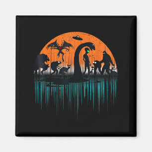 Mythical Loch Ness Bigfoot Mothman Aliens Funny Cr Magnet