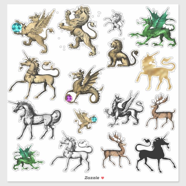 Mythical & Magical Beasts Sticker Set (Sheet)
