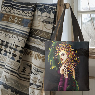 Mythical Medusa Greek Mythology Snake Gorgon Tote Bag